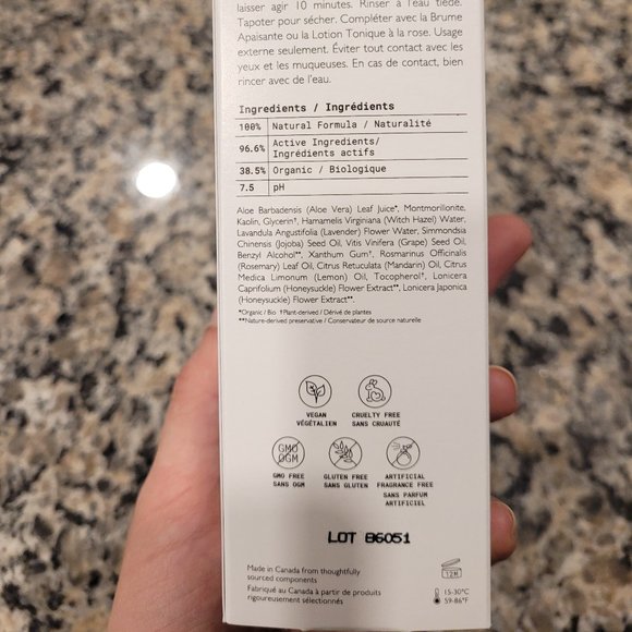 Lotus Aromua PURIFYING FACIAL MASK – GREEN CLAY - BNWT - Picture 4 of 6